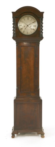 Lot 340 - A mahogany regulator clock