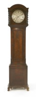 Lot 340 - A mahogany regulator clock