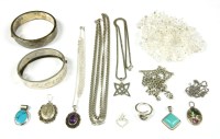 Lot 104 - A collection of sterling silver items