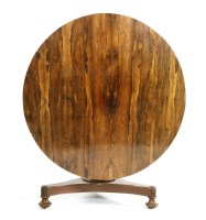 Lot 441 - A  Victorian rosewood circular centre table