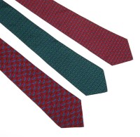 Lot 441 - Three Hermès silk ties