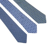 Lot 438 - Three Hermès silk ties