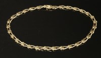 Lot 376 - A 9ct gold filed Figaro necklace