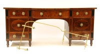 Lot 368 - A George III inlaid mahogany sideboard