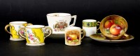 Lot 170 - A Royal Worcester fruit cup and saucer