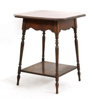 Lot 376 - A Godwin style rosewood occasional table