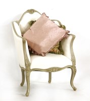 Lot 448 - A Louis XVI style tub chair