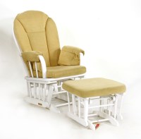 Lot 392 - A modern white painted rocking chair