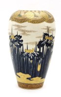 Lot 206 - A Meiji period Japanese Satsuma vase