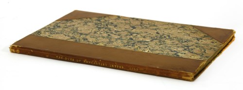 Lot 414 - The Duke of Newcastle's Letter