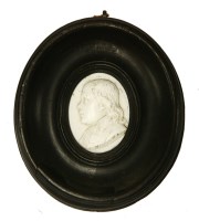 Lot 76 - A Tassie white glass paste medallion