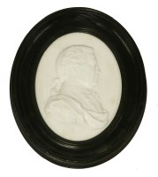 Lot 78 - A Tassie white paste portrait medallion