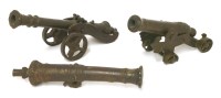 Lot 176 - Two bronze signalling cannons and one barrel