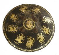 Lot 749 - An Indian Mughal hide dhal shield
