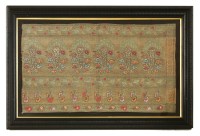 Lot 775 - An Indian fabric panel