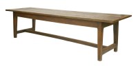 Lot 845 - An oak refectory table