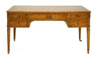 Lot 601 - A satinwood desk