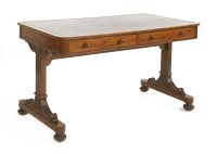 Lot 932 - A mahogany library table