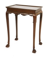 Lot 800 - A George III mahogany silver table