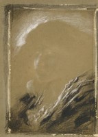 Lot 660 - Simeon Solomon (1840-1905)
THE DREAM
Charcoal and white chalk