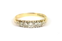 Lot 77A - A graduated five stone diamond ring