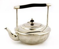 Lot 212 - An electroplated teapot