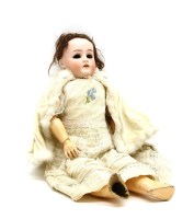Lot 301 - A 20th century German bisque doll