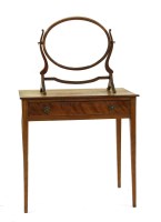 Lot 644 - A mahogany dressing table mirror