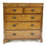 Lot 583 - A George III mahogany chest