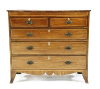 Lot 524 - A mahogany chest of drawers