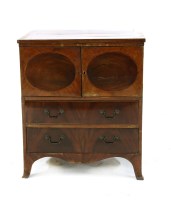 Lot 497 - A mahogany converted commode