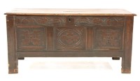 Lot 531 - An oak coffer