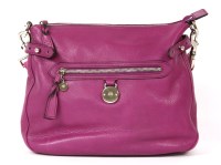 Lot 528 - A Mulberry cerise 'Somerset Hobo' cross-body handbag