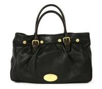 Lot 518 - A Mulberry 'Mitzy Shopper' black leather handbag