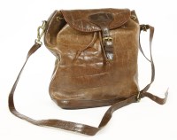 Lot 506 - A Mulberry brown leather crocodile embossed rucksack