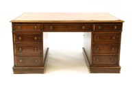 Lot 345 - A late Victorian mahogany partner's desk