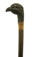 Lot 117 - A rare antler horn and silver-mounted malacca case riding crop