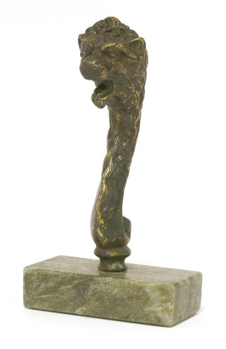 Lot 99 - A bronze finial