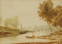 Lot 649 - Edward Webb (1805-1854)
A THAMES RIVER VIEW
Inscribed 'Vauxhall' verso