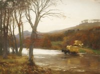 Lot 704 - David Farquharson ARA ARSA (1839-1907)
'A FROSTY MORNING'
Signed and dated 1902 l.l.