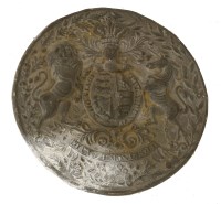 Lot 503 - A cast lead UK coat of arms