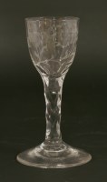 Lot 571 - A George III wine glass