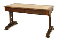 Lot 804 - A rosewood library table