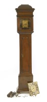 Lot 599 - An oak eight-day longcase clock