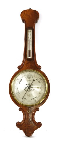 Lot 818 - A mahogany barometer