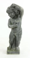 Lot 862 - A lead figure of a putto