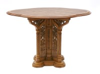 Lot 972 - A Gothic walnut centre table