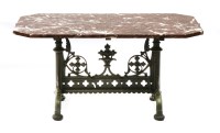 Lot 856 - A Gothic-style coffee table