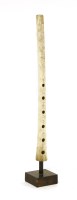 Lot 214 - A bone flute