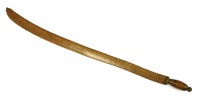 Lot 257 - A Turkish hardwood practice sabre